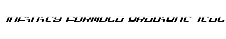 Infinity Formula Gradient Ital font preview