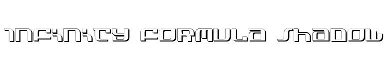 Infinity Formula Shadow font preview