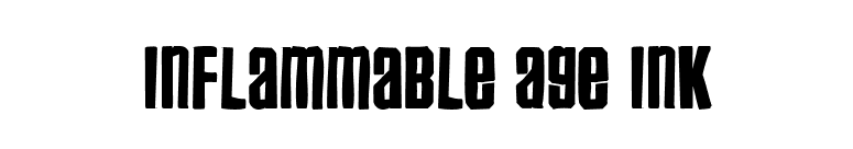 Inflammable Age Ink font preview