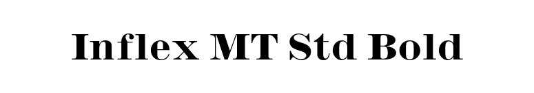 Inflex MT Std Bold font preview