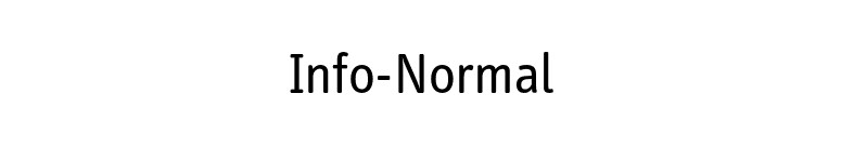 Info-Normal font preview
