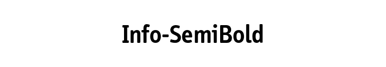 Info-SemiBold font preview