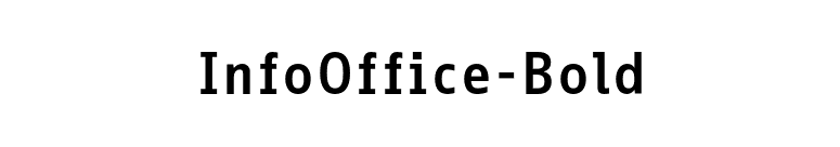 InfoOffice-Bold font preview