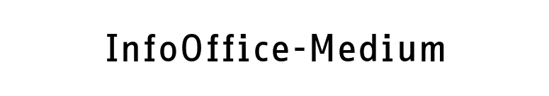 InfoOffice-Medium font preview