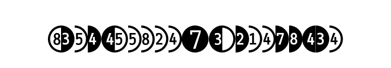InfoOffice-NumbersOne font preview
