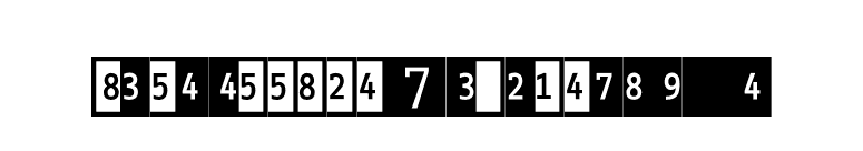 InfoOffice-NumbersTwo font preview