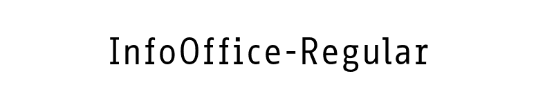 InfoOffice-Regular font preview