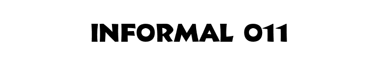 Informal 011 font preview