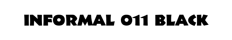 Informal 011 Black font preview