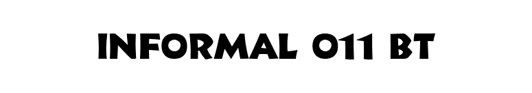 Informal 011 BT font preview