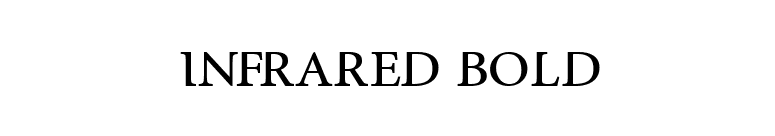 InfraRed Bold font preview