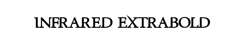 InfraRed ExtraBold font preview