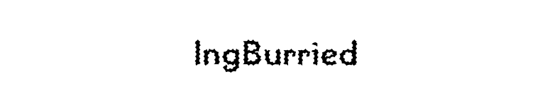 IngBurried font preview