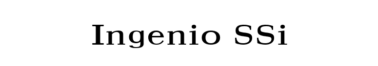 Ingenio SSi font preview