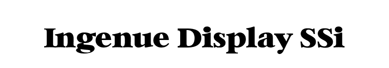 Ingenue Display SSi font preview