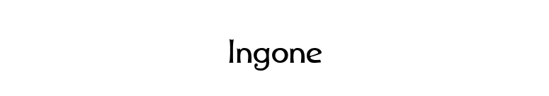 Ingone font preview