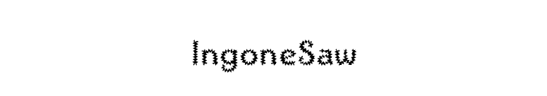 IngoneSaw font preview