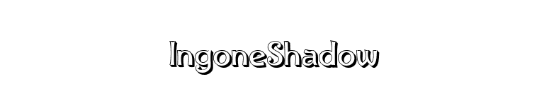 IngoneShadow font preview