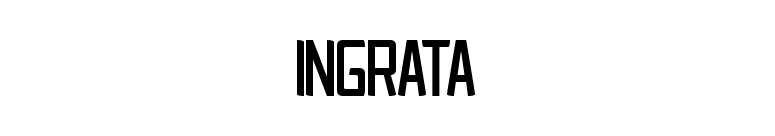 Ingrata font preview