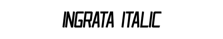 Ingrata Italic font preview