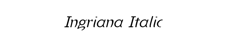 Ingriana Italic font preview