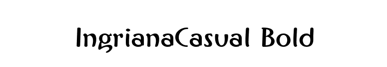 IngrianaCasual Bold font preview