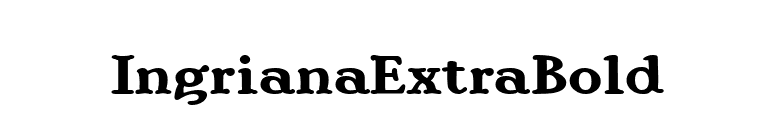 IngrianaExtraBold font preview