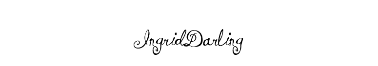 IngridDarling font preview