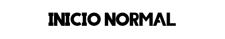 INICIO NORMAL font preview