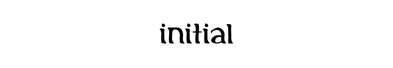 Initial font preview