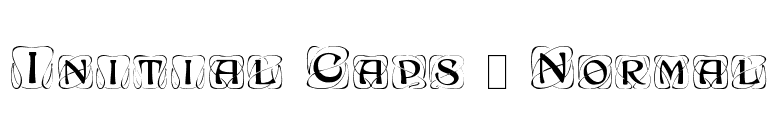 Initial Caps 1 Normal font preview