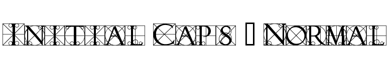 Initial Caps 3 Normal font preview