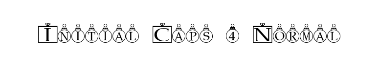 Initial Caps 4 Normal font preview