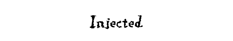 Injected font preview