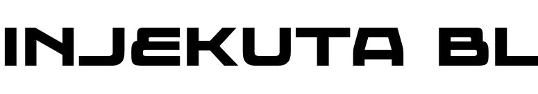 Injekuta Bl font preview