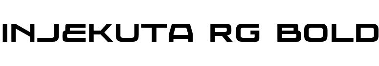 Injekuta Rg Bold font preview
