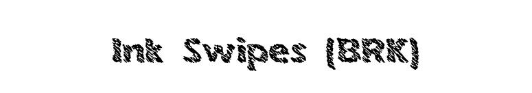 Ink Swipes (BRK) font preview