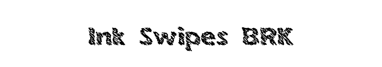 Ink Swipes BRK font preview