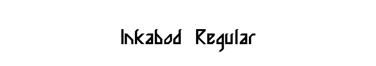 Inkabod Regular font preview