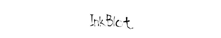 InkBlot font preview