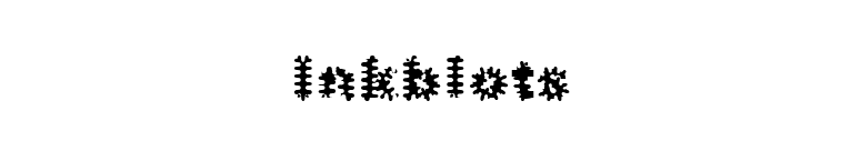 Inkblots font preview