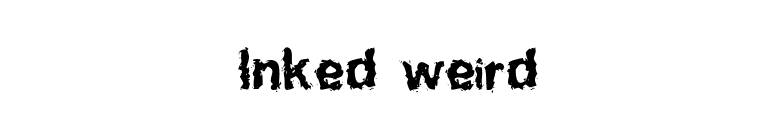 Inked weird font preview