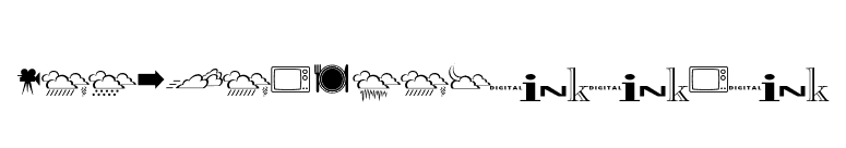 InkFontDingbats font preview