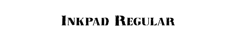 Inkpad Regular font preview