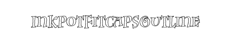 InkpotFitcapsOutline font preview