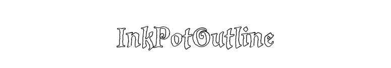 InkPotOutline font preview