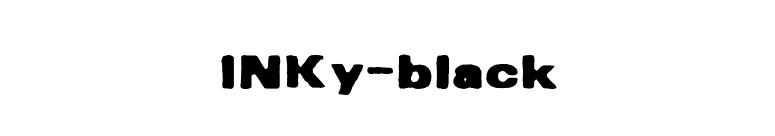 INKy-black font preview