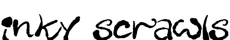 Inky Scrawls
 font preview