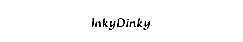 InkyDinky font preview
