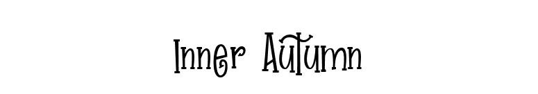 Inner Autumn font preview